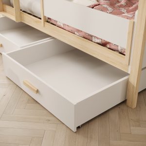 Dječji krevet na kat Jori sa zaštitnom ogradom i madracima 180x80 - Slika 3