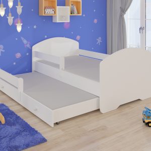Dvostruki krevet PEPE II s ogradom i madracima 160x80 - Slika 1