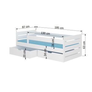 Krevet BEMMA s madracem 180x80 - Slika 3