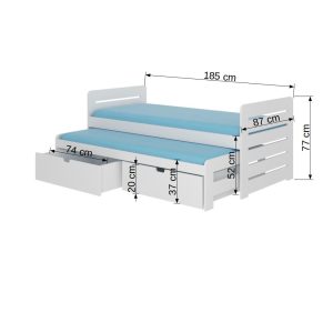Dvostruki krevet TOMI 180x80 - Slika 3