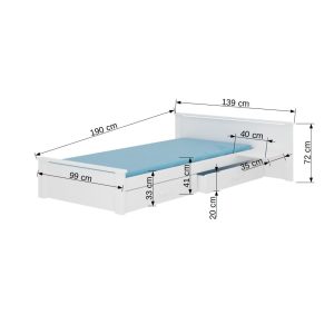 Krevet ALDEX Shelf 180x80 - Slika 3