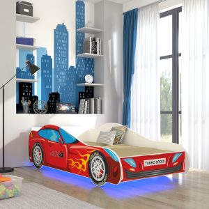 Dječji krevet AUTO 4x4 s madracem i LED rasvjetom 140x70 - Slika 1