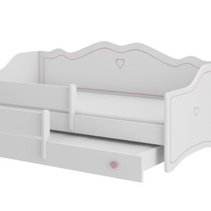 Dvostruki krevet EMKA II roza s madracima 160x80 - Slika 3