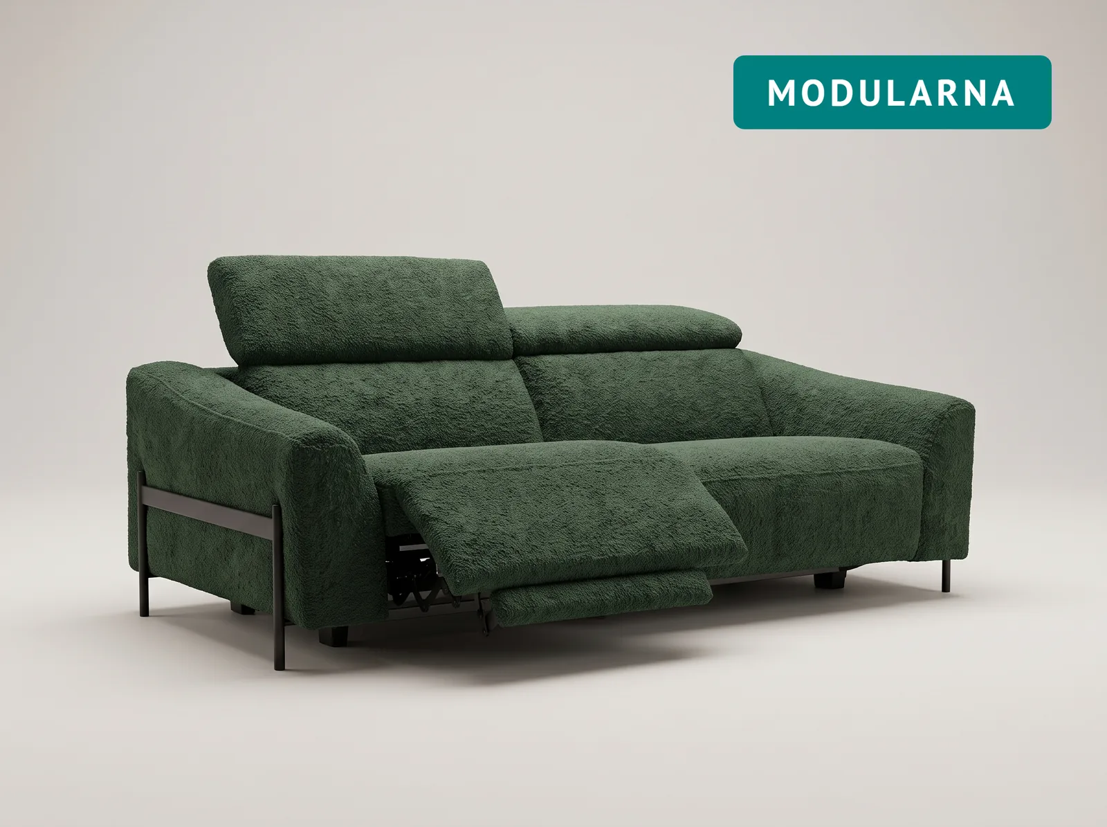 Kutna garnitura Lunia, modularna, dizajn Poldem