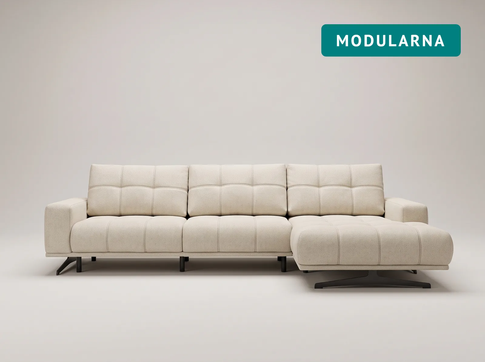 Kutna garnitura Mild, modularna, dizajn Poldem